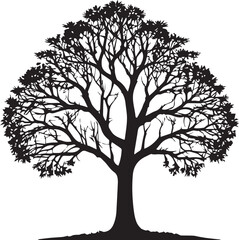  tree silhouette Vector | Minimalist & Trendy tree Silhouette Design | Unique & Stylish tree Artwork for Vector design