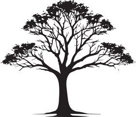  tree silhouette Vector | Minimalist & Trendy tree Silhouette Design | Unique & Stylish tree Artwork for Vector design