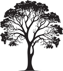  tree silhouette Vector | Minimalist & Trendy tree Silhouette Design | Unique & Stylish tree Artwork for Vector design