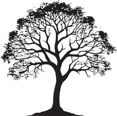  tree silhouette Vector | Minimalist & Trendy tree Silhouette Design | Unique & Stylish tree Artwork for Vector design
