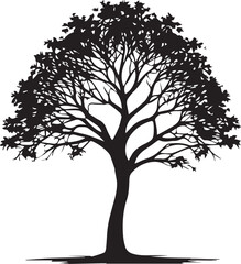 Obraz premium tree silhouette Vector | Minimalist & Trendy tree Silhouette Design | Unique & Stylish tree Artwork for Vector design