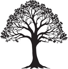 tree silhouette Vector | Minimalist & Trendy tree Silhouette Design | Unique & Stylish tree Artwork for Vector design