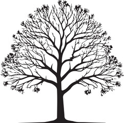 Obraz premium tree silhouette Vector | Minimalist & Trendy tree Silhouette Design | Unique & Stylish tree Artwork for Vector design
