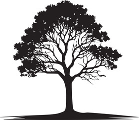 tree silhouette Vector | Minimalist & Trendy tree Silhouette Design | Unique & Stylish tree Artwork for Vector design
