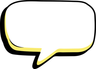Fototapeta premium Cartoon Speech Bubble