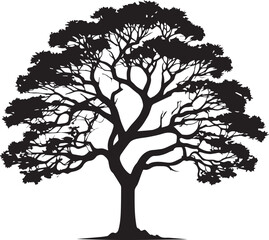 tree silhouette Vector | Minimalist & Trendy tree Silhouette Design | Unique & Stylish tree Artwork for Vector design