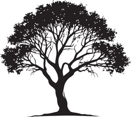 tree silhouette Vector | Minimalist & Trendy tree Silhouette Design | Unique & Stylish tree Artwork for Vector design