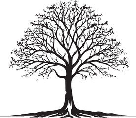 tree silhouette Vector | Minimalist & Trendy tree Silhouette Design | Unique & Stylish tree Artwork for Vector design