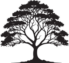tree silhouette Vector | Minimalist & Trendy tree Silhouette Design | Unique & Stylish tree Artwork for Vector design