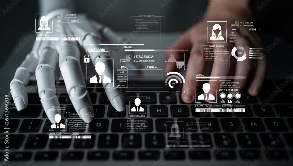 Poster ai safeguards digital identity with smart authentication, secure login systems, and virtual assistan