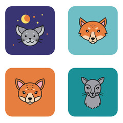 Obraz premium Animal Icons