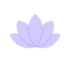 Pastel Purple Lotus Flower Icon