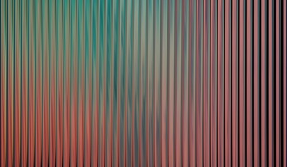 Obraz premium Vibrant fractal gradient glass with smooth distortion texture, ribbed glass effect with vertical glass texture, iridescent glass ripple background, dark green and magenta gradient