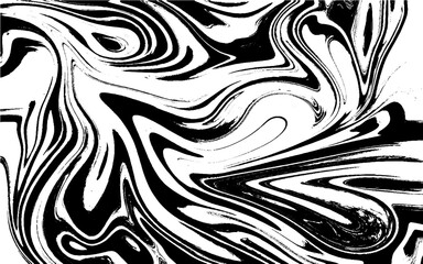 Mix of a white and black paint, closeup. Abstract background