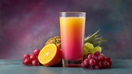 Fototapeta premium glass of orange juice