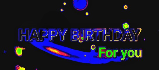 Birthday greetings for relatives and family. © Nor