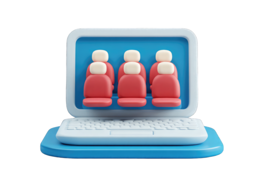 Laptop with cinema seats (1) - Powered by Adobe