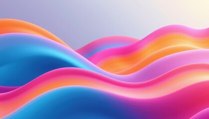 Abstract Colorful Gradient Digital Art