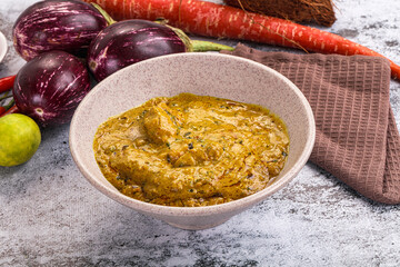 Indian chicken masala corma curry