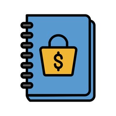 Catalog Icon Vector Illustration Color Version