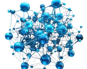 Mechanical Hand Pointing Forward with Neon Accents, isolated on transparent background PNG