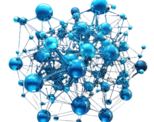 Mechanical Hand Pointing Forward with Neon Accents, isolated on transparent background PNG