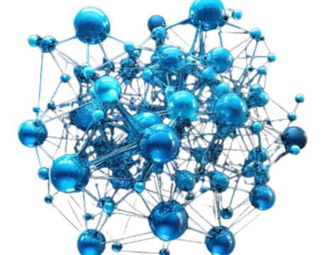 Mechanical Hand Pointing Forward with Neon Accents, isolated on transparent background PNG