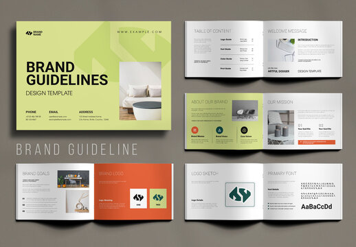 Modern Brand Identity Guideline Book Template