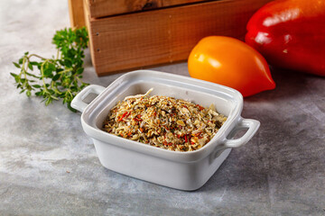 Dry vegetables seasoning for cooking