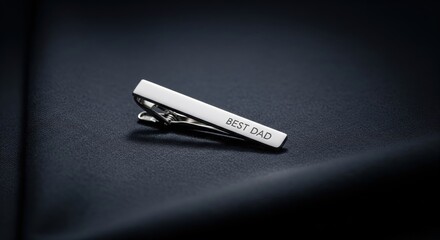 Tie Clip on Dark Cloth