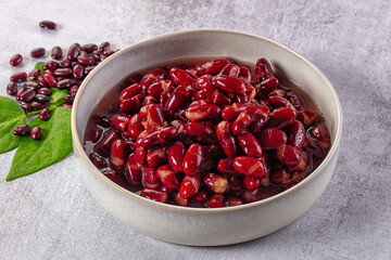 Tasty boiled red kidney beans