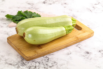 Raw frsh ripe zucchini vegetable