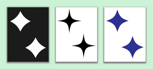 Generative AI logo icon magic sparkle stars symbol , Artificial intelligence sign. vector illustration of an abstract background