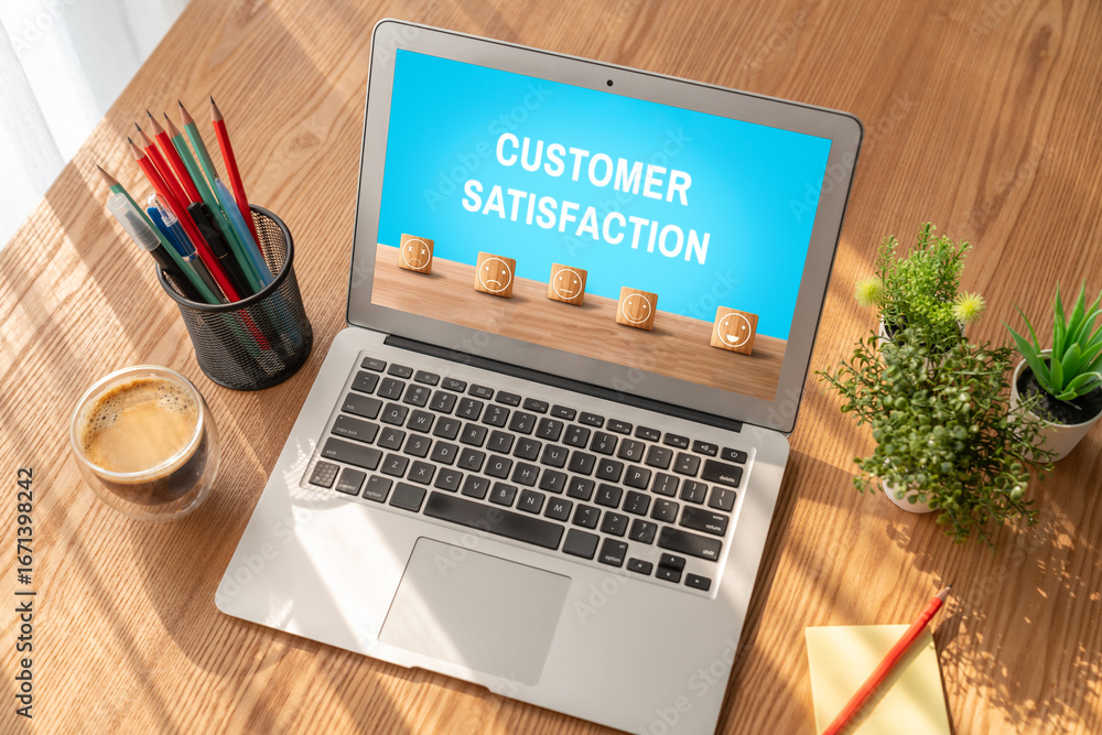 Poster customer satisfaction and evaluation analysis on modish software computer for marketing strategy pla