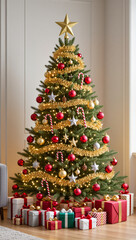 christmas tree with presents