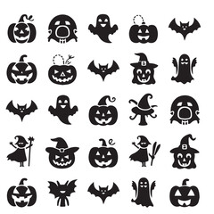 halloween icons set