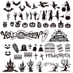 set of halloween icons