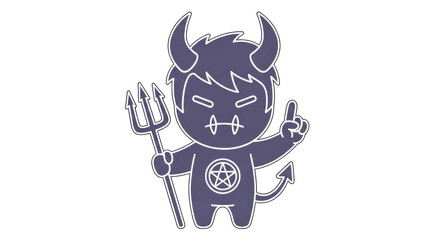 Isolated Cartoon Devil