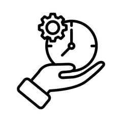 Efficiency Icon Vector Illustration Line Version