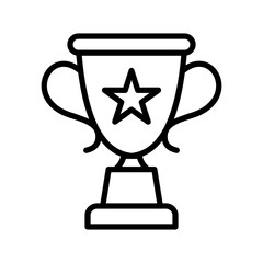 Winner Icon Vector Illustration Line Version