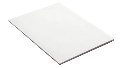 White Book or Magazine or Paper Mockup Isolated on Transparent Background