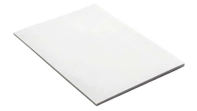 White Book or Magazine or Paper Mockup Isolated on Transparent Background