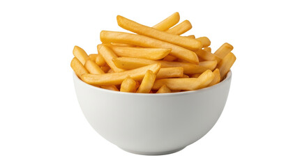 Isolated Bowl of French Fries