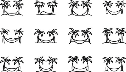 Bundle A Tropical Island With A Hammock Tied Between Two 