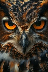 Breathtaking Predatory Look of an Owl