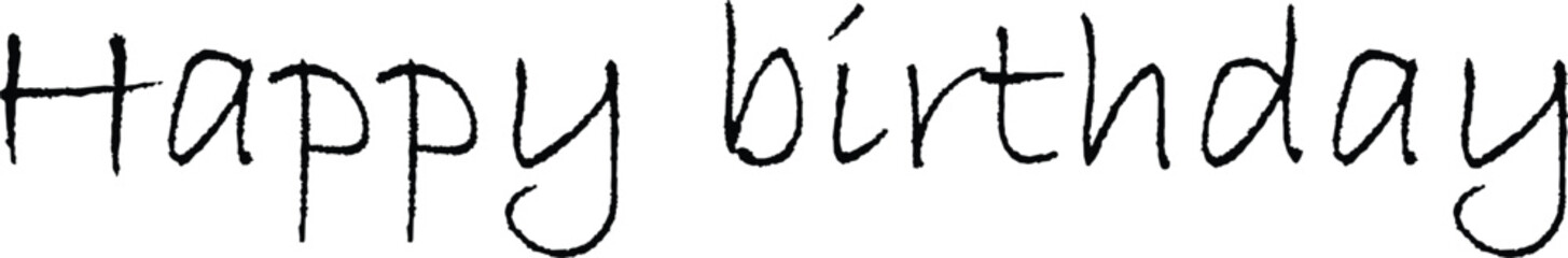 Happy birthday typography design