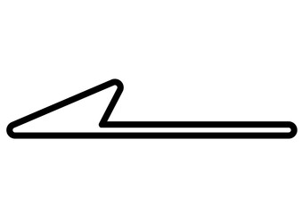 モノクロのシンプルな矢印アイコン