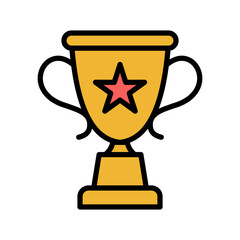 Winner Icon Vector Illustration Color Version