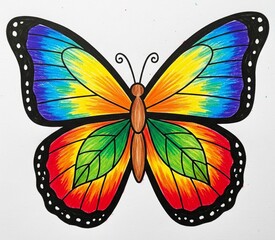 butterfly on black background