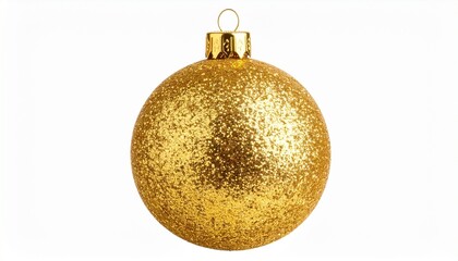 golden christmas ball